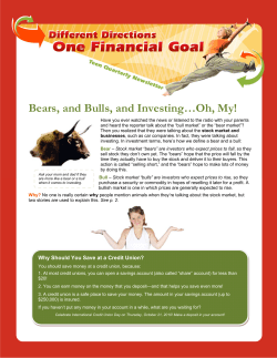 Bears, and Bulls, and Investing&hellip;Oh, My!