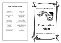 Presentation Night - Ravenshoe State School