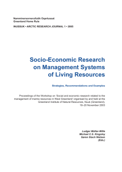 Socio-Economic Research on Management Systems of Living