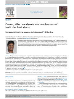 Causes, effects and molecular mechanisms of