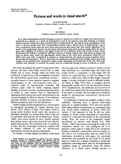 Pictures and words in visual search