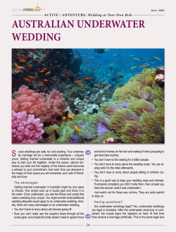 AUSTRALIAN UNDERWATER WEDDING
