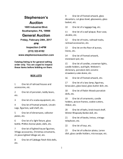 General Auction - Stephenson`s Auctioneers