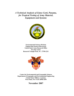 A Technical Analysis of Llano Carti, Panama, for
