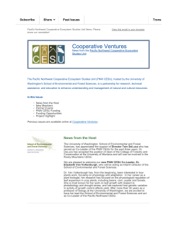 Cooperative Ventures - UW Departments Web Server