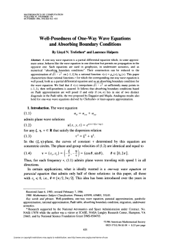 Well-Posedness of One-Way Wave Equations and Absorbing
