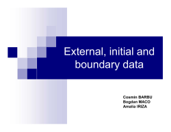 External, initial and boundary data - CLM