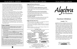 Teacher`s guide - Distribution Access