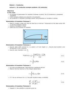 Module 1 : Conduction Lecture 5 : 1D conduction example problems