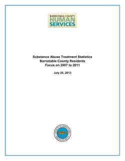 Substance Abuse Treatment Statistics Barnstable County Residents