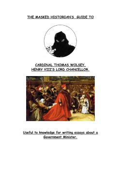 The Life of Cardinal Thomas Wolsey