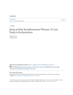 Jesus and the Syrophoenician Woman