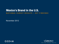 Mexico`s Brand in the U.S.