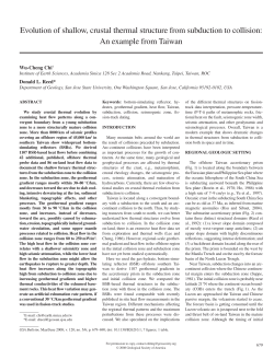 Evolution of shallow, crustal thermal structure from subduction to