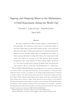 Ingroup and Outgroup Biases in the Marketplace