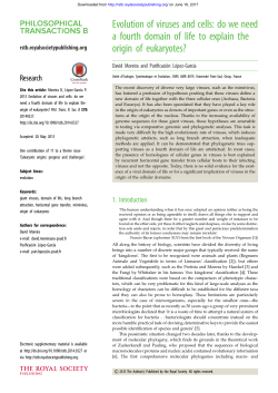 Evolution of viruses and cells: do we need a fourth domain of life to