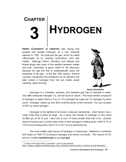Chapter 3 Hydrogen - Mattson Creighton