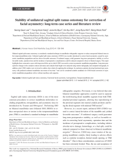 Stability of unilateral sagittal split ramus osteotomy for correction of