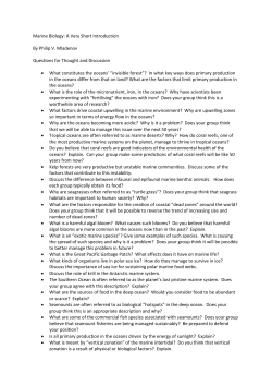 Marine Biology - Oxford University Press