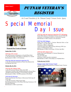 Special Memorial Day Issue