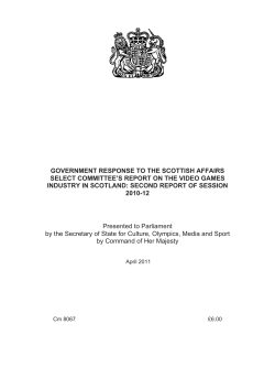 Government Response to the Scottish Affairs Select Committee