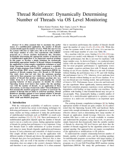Thread Reinforcer: Dynamically Determining Number of Threads via