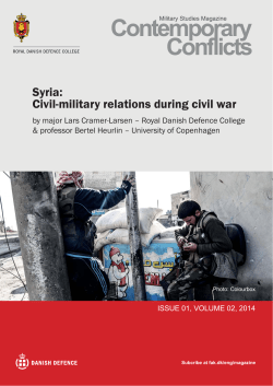 Syria: Civil-military relations during civil war