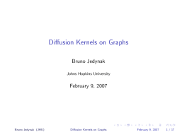 Diffusion Kernels on Graphs