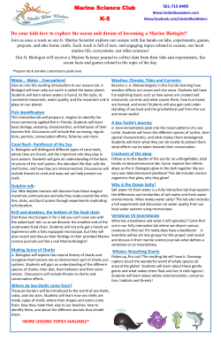Marine Science Club K-5