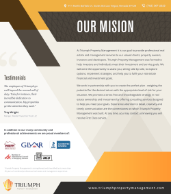 brochure - Triumph Property Management