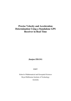 Precise Velocity and Acceleration Determination Using a