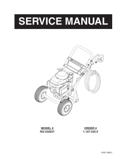 service manual - Shark Pressure Washers