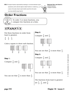 Order Fractions - MathCoach Interactive