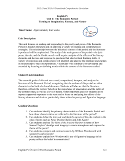 English IVoUnit 6oThe Romantic Period 6