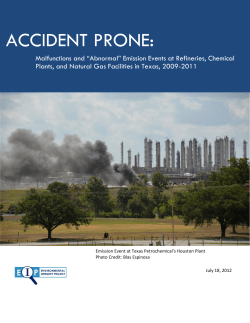 accident prone: malfunctions and "abnorma&ldquo; emission events
