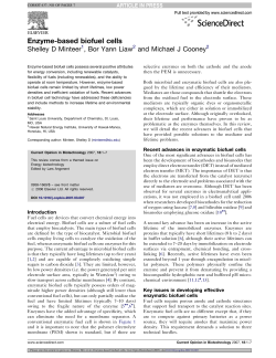 Enzyme-based biofuel cells