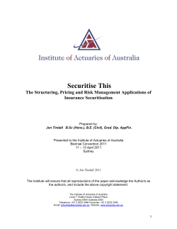Paper - Actuaries Institute