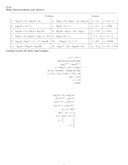 2. log3(x + 3) - dublin.k12.ca.us