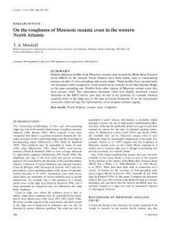 On the roughness of Mesozoic oceanic crust in the western North