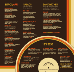 Menu - Linger Longer Lounge