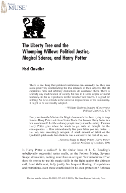 The Liberty Tree and the Whomping Willow: Political