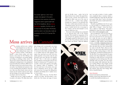 Moss arrives at Cannes!