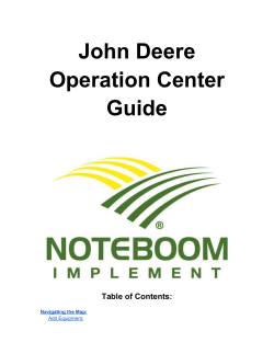 John Deere Operation Center Guide