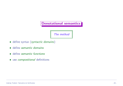 Denotational semantics