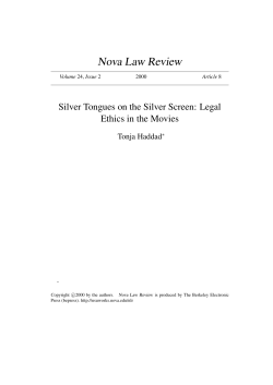 Silver Tongues on the Silver Screen: Legal Ethics in the