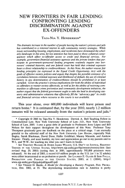 New Frontiers in Fair Lending - New York University Law Review