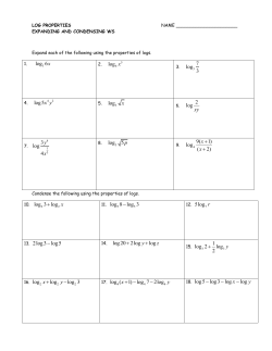 log 6x log5x y log x 2 log xy 3 log 4 y x log 5p 9( 1) log ( 2) x x + + log