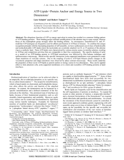 ATP-LipidssProtein Anchor and Energy Source in Two Dimensions