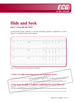 ECG Of the Month - STA HealthCare Communications