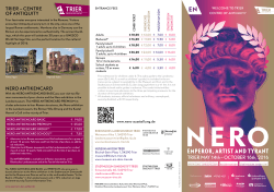 emperor, artist and tyrant - NERO